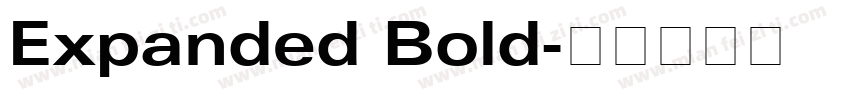 Expanded Bold字体转换